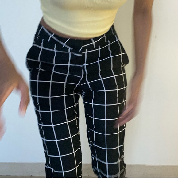 Vero moda Cotton checked pants / checker trousers - Picture 4 of 11